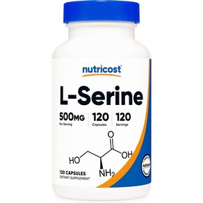 뉴트리코스트 L-세린 500mg 캡슐, 120정, 1개