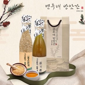 2구 선물세트 참기름 들기름 볶은참깨, 국산 볶은참깨 + 진한맛 참기름 SET, 1개, 350ml