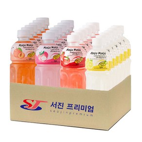 (서진프리미엄) 모구모구 4종혼합(복숭아+리치+딸기+레몬) 320mlx24ea, 320ml, 24개