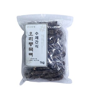 순수하개 사사미 대용량 국내산 수제 강아지간식, 1개, 1kg, 오리목뼈