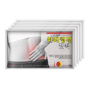 알뜰공식 파스형 허리 배 어깨 찜질 대형 붙이는핫팩 58g