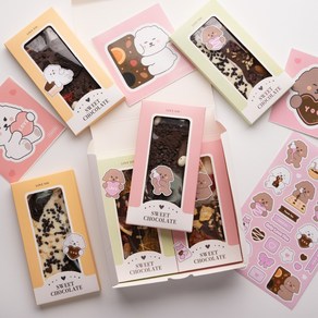 모카몽 바크 초콜릿 만들기 세트 Bak Chocolate DIY Kit 발렌타인데이 화이트데이 선물, 1세트, 바크초콜릿만들기세트