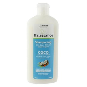 Natessance 나떼쌍스 엑스트라 젠틀 샤인 코코넛 샴푸 250ml, 1개