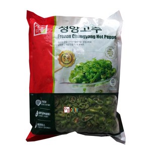 황보마을 냉동청양고추슬라이스(중국산) 1kg/냉동청양고추/청양고추/냉동야채/냉동채소/슬라이스/고추/간편해요/청결해요, 1개