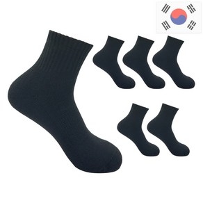 비바슈슈 남성용 더블 쿠션 러닝 스포츠 무지 단목 양말 6켤례 (250~270mm)