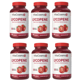 미국직배송 비타코스모 VitaCosmoX 라이코펜 50 mg 180 베지캡슐, 6개, 180정