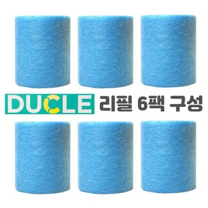 더클 점착 청소포 리필 6팩 45M ROLL TYPE STICKY CLEANER, 6개