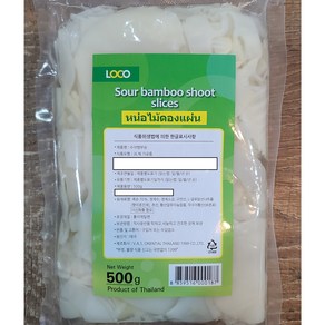 태국 죽순슬라이스절임 죽순편 슬라이스 Bamboo shoot slices 500g woldfood, 1개