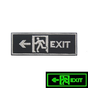 비상구 EXIT 벨크로 와펜 패치