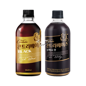 칸타타 콘트라베이스 500ml 블랙 6개+블랙앤샷 6개 총12개