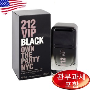 캐롤리나 헤레라 212 Vip 블랙 EDP 50ml 남성, 1개