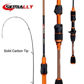 Skmially 탄소 ul 스피닝로드 1.8m 1.68m0.8-5g 초경량 울트라 라이트 캐스팅 스피닝 낚싯대 vaa de pesca, 02 1.68 C-Oange  1TIPS