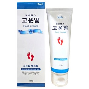 웰빙헬스 고운발 풋크림 120g 튜브형, 3개
