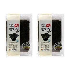 광천김 간장에 찍어먹는 구운 파래 전장김 10g x 3p + 간장소스 6g x 6p, 2세트, 66g