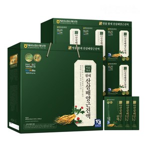 명절선물 설날선물 황제 산삼배양근진액 100% 고함량 대용량 60ml x 30포 1박스 1800ml 인삼 홍삼차 농축액 파우치 엑기스 대량주문 효도선물 조부모선물 haccp, 1개