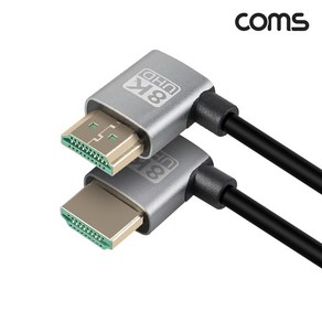 정품미디어 IH831 HDMI 케이블 1M 8K4K 60Hz UHD 좌우 꺾임형, 1개