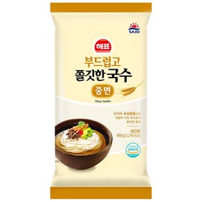 해표 부드럽고 쫄깃한 국수 중면, 2개, 900g