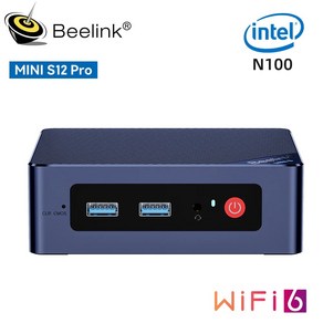 일체형PC 게임용 미니 Beelink 데스크탑 게이밍 컴퓨터 N100 S12 Pro 16G500G S 인텔 11 세대 N5095 8GB 128GB SSD N95 VS GK3V GK