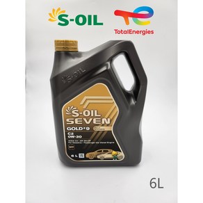 S-OIL 7 GOLD #9 C2 0W30 (6L), 1개