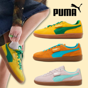 [100%정품 빠른출고] PUMA 푸마 팔레르모 3종 남녀공용 검솔 독일군 로제 스니커즈 커플 운동화