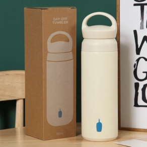 blue bottle 손잡이 뚜껑 스텐 텀블러 500ml