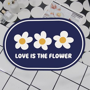 비기팬시 칼라풀데이지 빨아쓰는 규조토 발매트, LOVE IS THE FLOWER