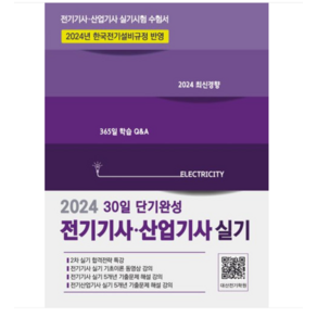 (듀오북스/대산전기수험연구회) 2024년 전기기사 산업기사 실기 30일 단기완성