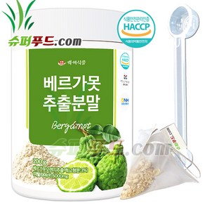 베르가못 폴리페놀 HACCP 식약처 인증 BPF 지중해 식단 베르가못추출분말 + 슈퍼푸드.com 연자육 티백, 1세트, 201g