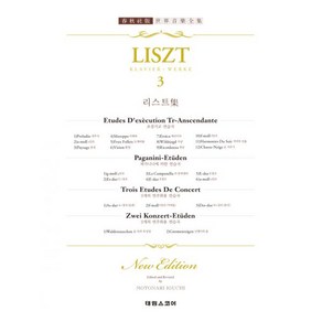 리스트집 3 : 초절기교 연습곡 : 춘추사판 개정판, 태림스코어(스코어), 리스트 (Fanz Liszt) 지음, 이구치 모토나리 엮음