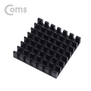 컴스 쿨러 방열판 알루미늄 25 x 25 x 5mm Black, BB063, 1개