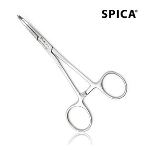 SPICA 겸자가위 집게 핀셋 포셉, 14cm 곡선형 SE7-52, 1개