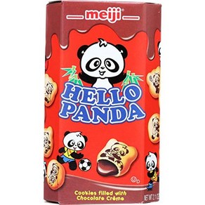 Meiji Hello Panda Biscuit with Chocolate Ceam 2.1 oz 메이지 헬로 팬더 초콜릿 크림 비스킷 2.1온스, 1개, 59g