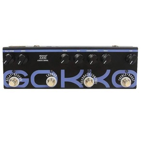 GOKKO AUDIO 어쿠스틱 기타용 멀티 이펙터 페달 딜레이 리버브 코러스 피드백 컨트롤 기능 Teble & Boost(AX10), 1개