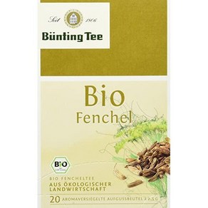 Bünting Tee Bio Fenchel 20 x 2.5g Beutel 3e 팩(3 50g), 삼, 1개