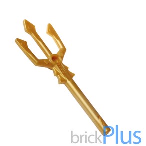 레고 부품 무기 Peal Gold Minifig Weapon Tident 4595077 92289, 1개