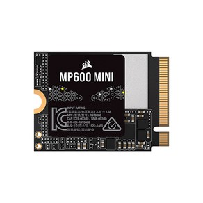 CORSAIR MP600 MINI M.2 2230 NVMe (2TB) SSD, 2TB, 2TB