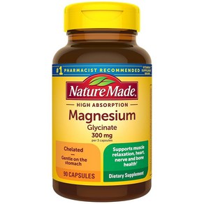 네이처메이드 마그네슘 글리시네이트 300mg 캡슐 90정, 네이처메이드 마그네슘 글리시네이트 300mg 캡슐 90, 1개