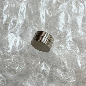 초강력 네오디움 자석 원형 고리 사각 네오디뮴, 10개, 원형 10mm X 0.5mm