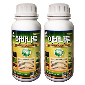 [친환경마켓] 아바나투500ml 2병 신개념 토양개량 기능성 대사활성제 비료 작물 스트레스 극복 비료 복합비료 코리아아그로 식물영양제 고추 배추 마늘 양파 생육 증진, 500ml, 2개