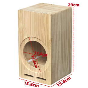 나무 스피커 오디오 서브우퍼 우퍼 보관함 상자 케이스 캐비닛 빈통 인테리어 사운드박스, 6. (전체 주파수)5인치, 6. (전체 주파수) 5인치 (단품)