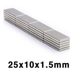 강력자석 사각 25x10x1.5mm 네오디움자석