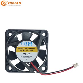 저소음팬 40mm DC5V 0.15A 쿨링팬 냉각팬 YDL4010S05, 1개