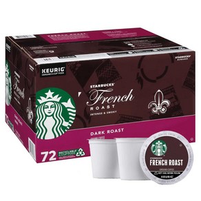 Stabucks 스타벅스 큐리그 프렌치 로스트 캡슐커피 72개입 1팩, 1박스, 12g, 12g