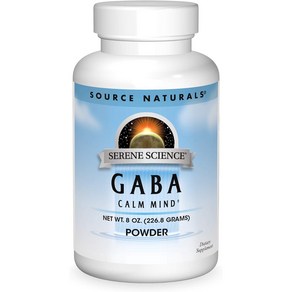 소스내츄럴스 GABA 파우더 글루텐 프리 무설탕, 226.8g, 1개