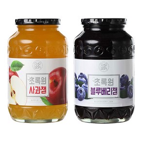 초록원 사과잼 1kg + 블루베리잼 1kg/과일잼