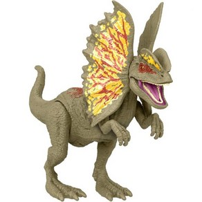 마텔 쥬라기월드 데미지 빛나는 딜로포사우루스 공룡 피규어 20cm, 1개