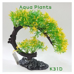 Aqua Plants 소나무 그린K31D 치어은신처 인조수초 조화, 1개