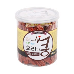 오리가쿵 맛있는 슬라이스 200g 강아지 애견 간식, 1개