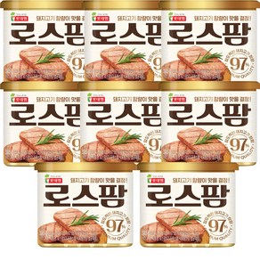 롯데햄 로스팜 97 햄통조림, 340g, 8개