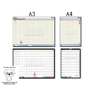 굿즈컴바인 스토어 메이플인벤토리 마그네틱, C. A4사이즈 화이트(아이템 20개 랜덤)